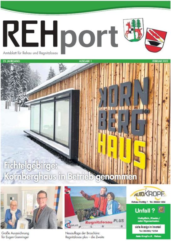 Amtsblatt der Stadt Rehau und der Gemeinde Regnitzlosau - REHport - 1/2022