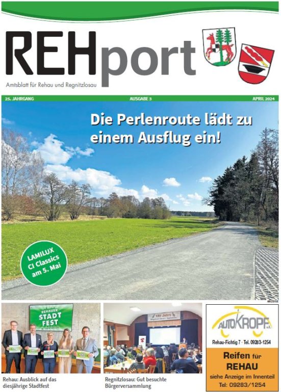 Amtsblatt der Stadt Rehau und der Gemeinde Regnitzlosau - REHport - 03/2024