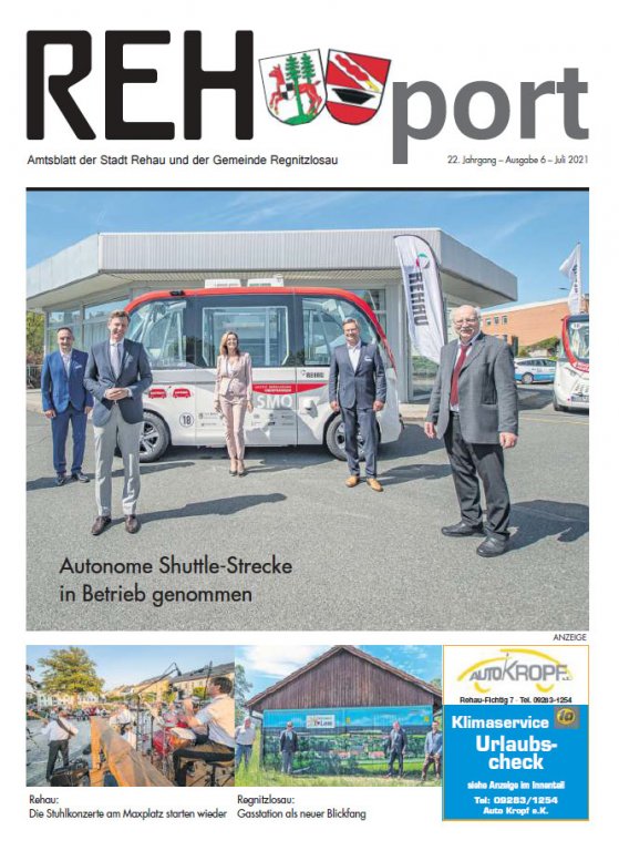 Amtsblatt der Stadt Rehau und der Gemeinde Regnitzlosau - REHport - 06/2021