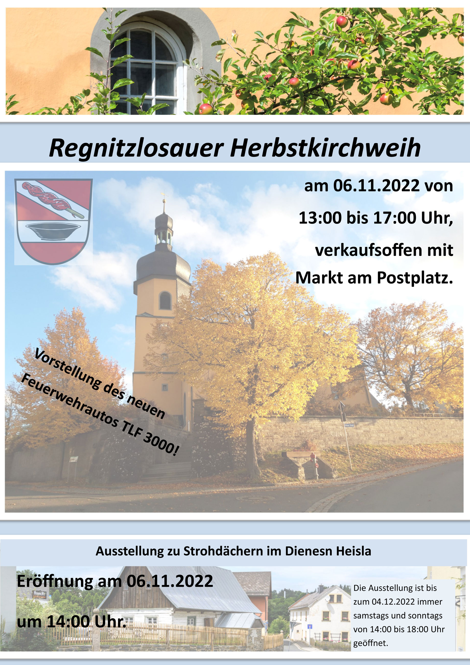 Grossansicht in neuem Fenster: Regnitzlosauer Herbstkirchweih 2022