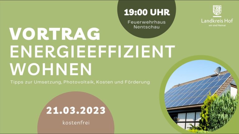 Grossansicht in neuem Fenster: Vortrag Energieeffizient Wohnen